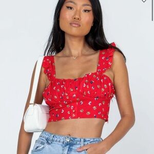 Princess Polly Loralie Top Red